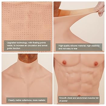 Amazon.com: MOTLEYBEAN Silicone Muscle Suit Realistic